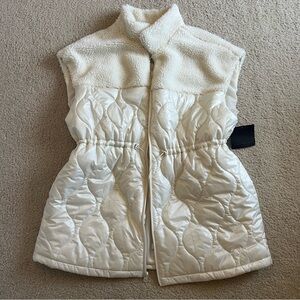 Marc New York Quilted Vest in Cream